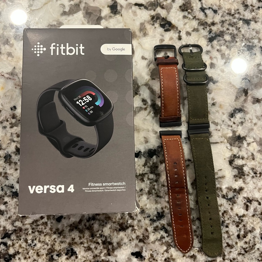 Fitbit Versa 4 Black Smartwatch with Advanced Health Monitoring